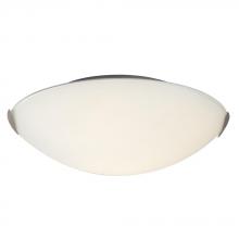  612410BN - Flushmount - Brushed Nickel with Satin White Glass