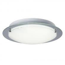  L619494CH024A1 - LED Flush Mount Ceiling Light - in Polished Chrome finish with White Glass