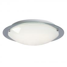  L619495CH024A1 - LED Flush Mount Ceiling Light - in Polished Chrome finish with White Glass