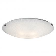  L621575CH024A1 - LED Flush Mount Ceiling Light - in Polished Chrome finish with Patterned White Sugar Glass