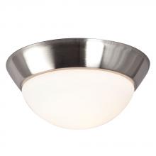  626101BN-113EB - Flush Mount Ceiling Light - in Brushed Nickel finish with White Glass