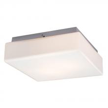  633500CH-213NPF - Flush Mount Ceiling Light - in Polished Chrome finish with Satin White Glass