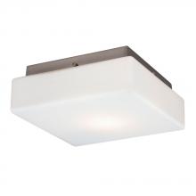  633501BN-113NPF - Flush Mount Ceiling Light - in Brushed Nickel finish with Satin White Glass