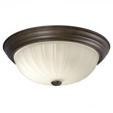  635023ORB 226EB - Flush Mount Ceiling Light - in Oil Rubbed Bronze finish with Frosted Melon Glass