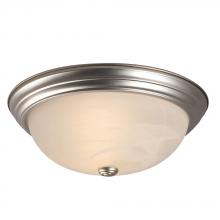  635033PT 2EB26 - Flush Mount Ceiling Light - in Pewter finish with Marbled Glass