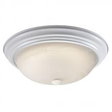  635033WH 226EB - Flush Mount Ceiling Light - in White finish with Marbled Glass