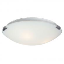  680416CH/WH-213EB - Flush Mount Ceiling Light - in Polished Chrome finish with White Glass