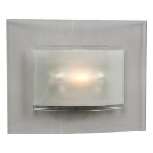  700701SLV - Wall Sconce - Silver w/ Clear & Frosted Glass