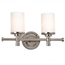  710652CH - Two Light Vanity - Chrome w/ Satin White Glass