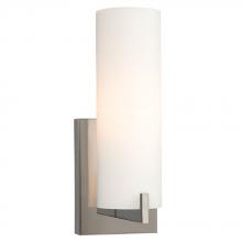  ES710691CH - 1-Light Bath & Vanity Light - in Polished Chrome finish with Satin White Glass