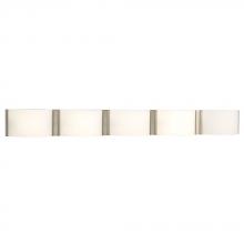  L712750BN060A1 - LED 5-Light Bath & Vanity Light - in Brushed Nickel finish with Satin White Glass