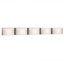  L712750CH060A1 - LED 5-Light Bath & Vanity Light - in Polished Chrome finish with Satin White Glass