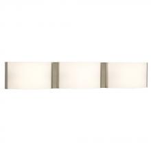  L712758BN036A1 - LED 3-Light Bath & Vanity Light - in Brushed Nickel finish with Satin White Glass