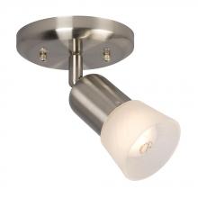  754181BN/FR - 1 Light Spot Light - Brushed Nickel with Frosted Glass