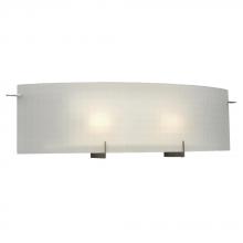  790505PTR - Two Light Vanity - Pewter w/ Frosted Checkered Glass