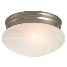  810310PT PL13 - Utility Flush Mount Ceiling Light - in Pewter finish with Marbled Glass