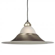  811331PT/FR - Pendant - Pewter w/ Frosted Ribbed Glass