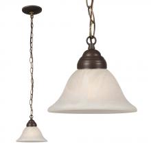  811862OBZ - Mini Pendant - Old Bronze w/ Marbled Glass