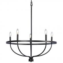  825813BK - 5L Chandelier BK