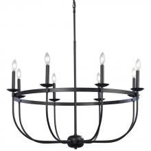  825826BK - 8L Chandelier BK