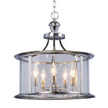  912301CH - Pendant - Chrome with Clear Glass