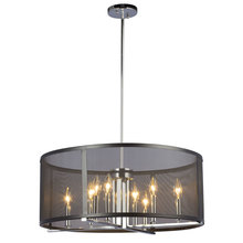  922791CH/BK - PENDANT CH/BK with 6",12" & 18" ext. rods