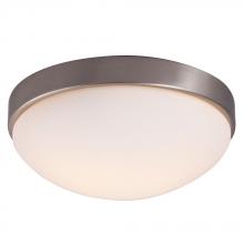  ES615353BN - Flush Mount Ceiling Light - in Brushed Nickel finish with Satin White Glass