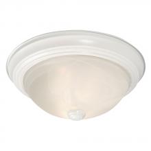  ES625031WH - Flush Mount Ceiling Light - in White finish with Marbled Glass