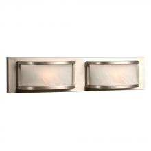  ES790802PTR - 2-Light Bath & Vanity Light  - in Pewter finish with Marbled Glass