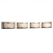  ES790804PTR - 4-Light Bath & Vanity Light  - in Pewter finish with Marbled Glass