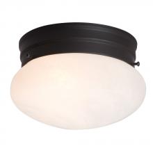  ES810308ORB - Utility Flush Mount Ceiling Light - in Oil Rubbed Bronze finish with Marbled Glass