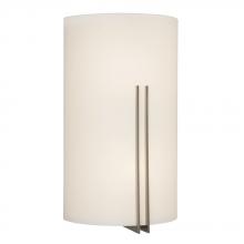  L215680BN012A1 - LED Wall Sconce - in Brushed Nickel finish with Satin White Glass