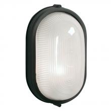  L305113BK012A1 - LED Outdoor Cast Aluminum Marine Light - in Black finish with Frosted Glass (Wall or Ceiling Mount)