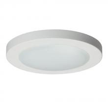  L646130WH - 7.5" LED Slimline Surface Mount - in White finish with Polycarbonate Lens (AC LED, Dimmable, 300