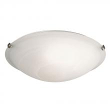  L680120MP031A1 - LED Flush Mount Ceiling Light - in Pewter finish with Marbled Glass