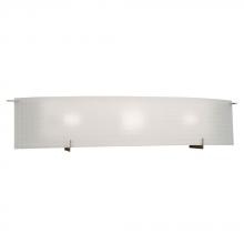  L790507PT036A1 - LED 3-Light Bath & Vanity Light - in Pewter Finish with Frosted Checkered Glass