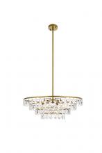  1101D28BR - Ella 28 Inch Pendant in Brass