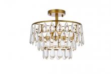  1103F14BR - Mila 14 Inch Flush Mount in Brass