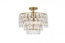  1103F16BR - Mila 16 Inch Flush Mount in Brass