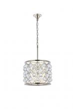  1206D14PN/RC - Madison 4 Light Polished Nickel Pendant Clear Royal Cut Crystal