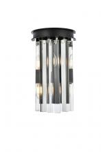  1208W8MB/RC - Sydney 2 Light Matte Black Wall Sconce Clear Royal Cut Crystal