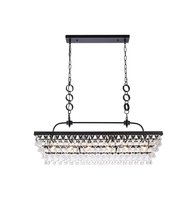  1219G40BK - Nordic 40 Inch Rectangle Pendant in Black