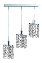  1283D-O-E-CL/RC - Mini 3 light Chrome Pendant