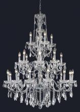  2016G36C/RC - St. Francis 24 Light Chrome Chandelier Clear Royal Cut Crystal