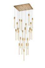  2066G36SG - Weston 25 Lights Pendant in Satin Gold