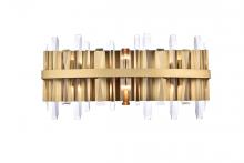  2200W24SG - Serena 24 Inch Crystal Bath Sconce in Satin Gold