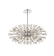  2500D48C - Vera 48 Inch Crystal Starburst Oval Pendant in Chrome