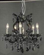  2800D20B/SS - Maria Theresa 6 light Black Pendant