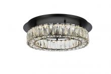  3503F18BK - Monroe 18 Inch LED Single Flush Mount in Black