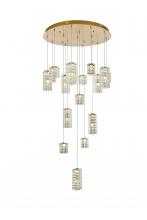  3680D32SG - Aston 32 inch LED Pendant in Satin Gold